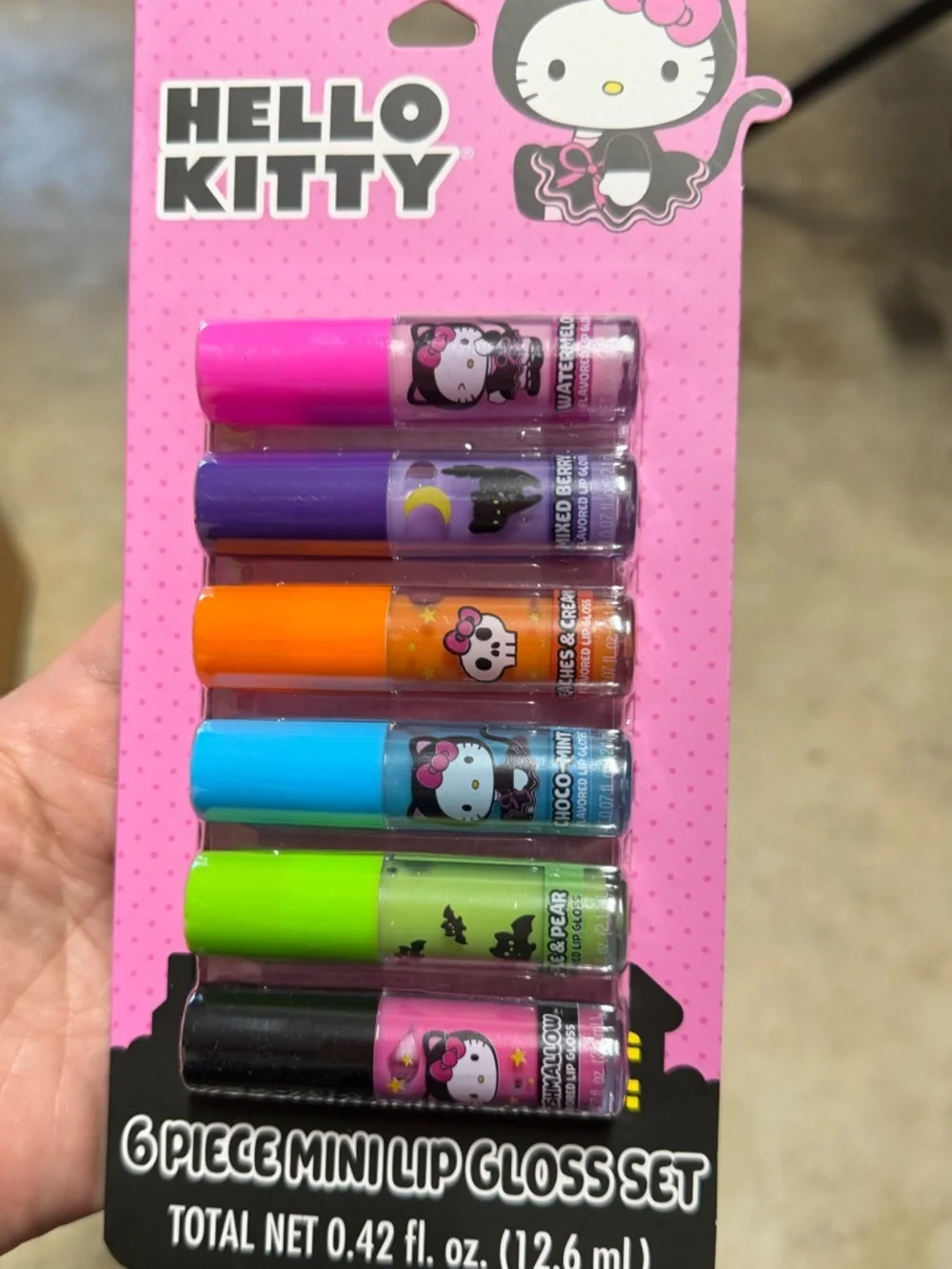 Hello Kitty 6 Piece Lip Gloss Mini Set